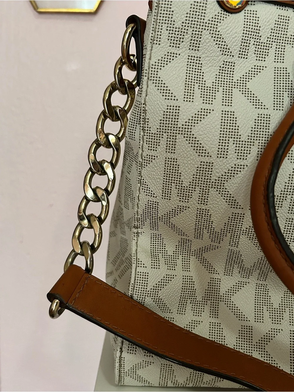 Michael Kors Hamilton Signature Logo Large Satchel